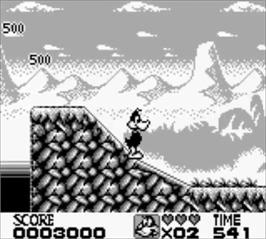 In game image of Looney Tunes on the Nintendo Game Boy.