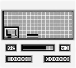 In game image of Loopz on the Nintendo Game Boy.