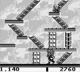 In game image of Miner 2049er on the Nintendo Game Boy.
