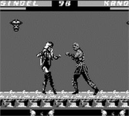 In game image of Mortal Kombat 3 on the Nintendo Game Boy.
