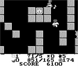 In game image of NIV Bible & the 20 Lost Levels of Joshua on the Nintendo Game Boy.