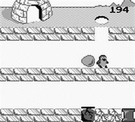 In game image of Penguin Land on the Nintendo Game Boy.