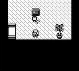 In game image of Pokemon - Blue Version on the Nintendo Game Boy.