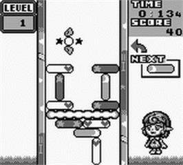 In game image of Puzzle Star Sweep on the Nintendo Game Boy.