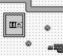 In game image of Rampart on the Nintendo Game Boy.