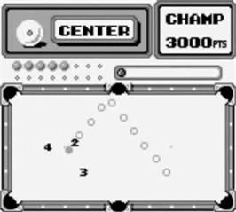 In game image of Side Pocket on the Nintendo Game Boy.