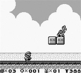 In game image of Super Mario Land 2: 6 Golden Coins on the Nintendo Game Boy.