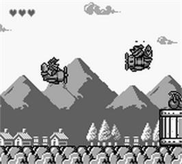 In game image of TaleSpin on the Nintendo Game Boy.