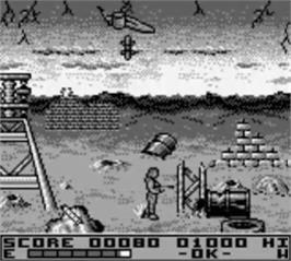 In game image of Terminator 2 - Judgment Day on the Nintendo Game Boy.