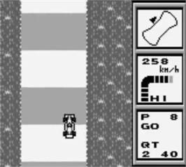 In game image of World Circuit Series on the Nintendo Game Boy.