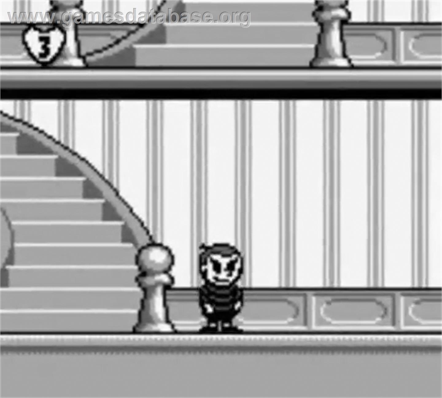 Addams Family: Pugsley's Scavenger Hunt - Nintendo Game Boy - Artwork - In Game