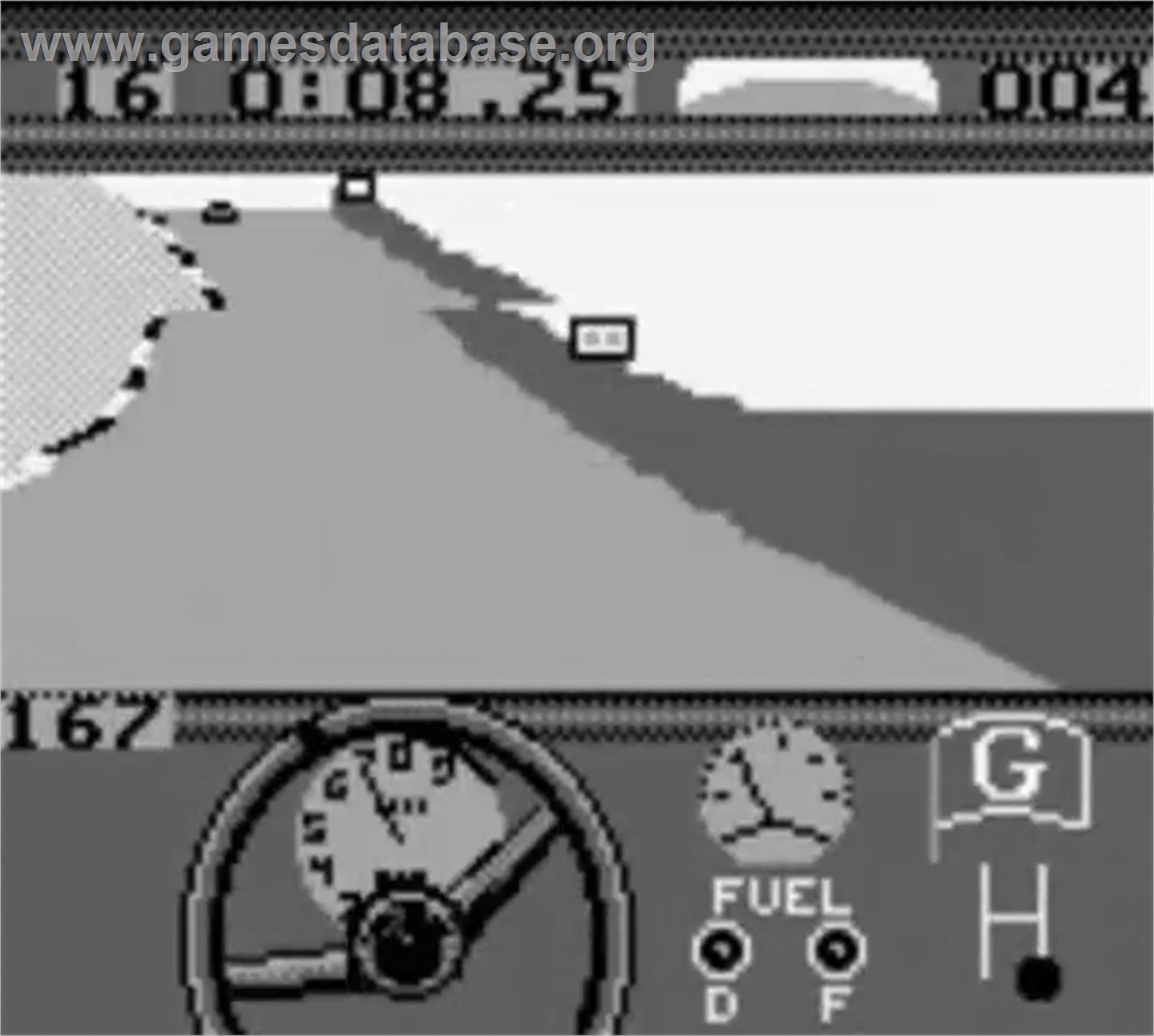 Bill Elliott's NASCAR Fast Tracks - Nintendo Game Boy - Artwork - In Game