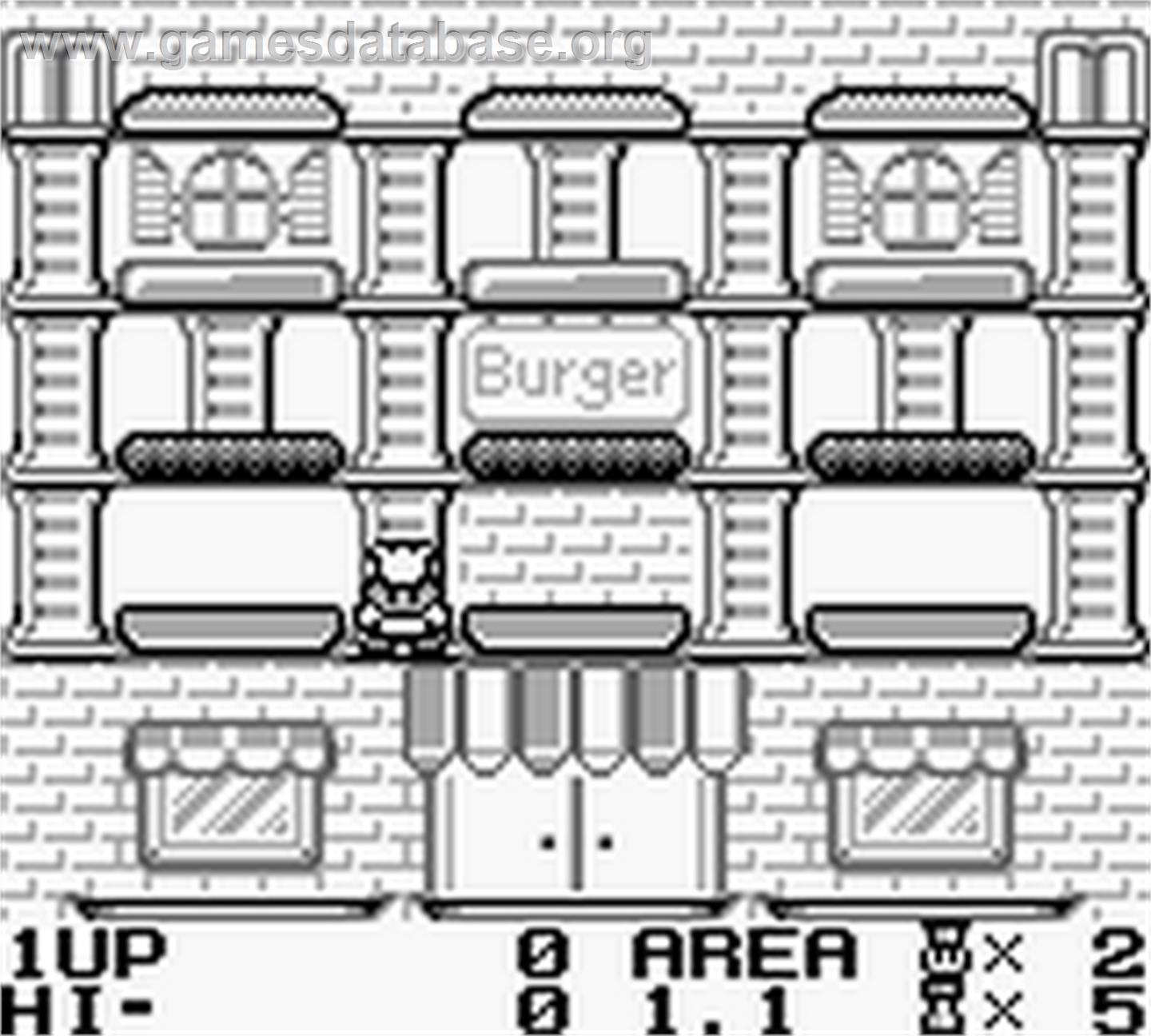 BurgerTime Deluxe - Nintendo Game Boy - Artwork - In Game