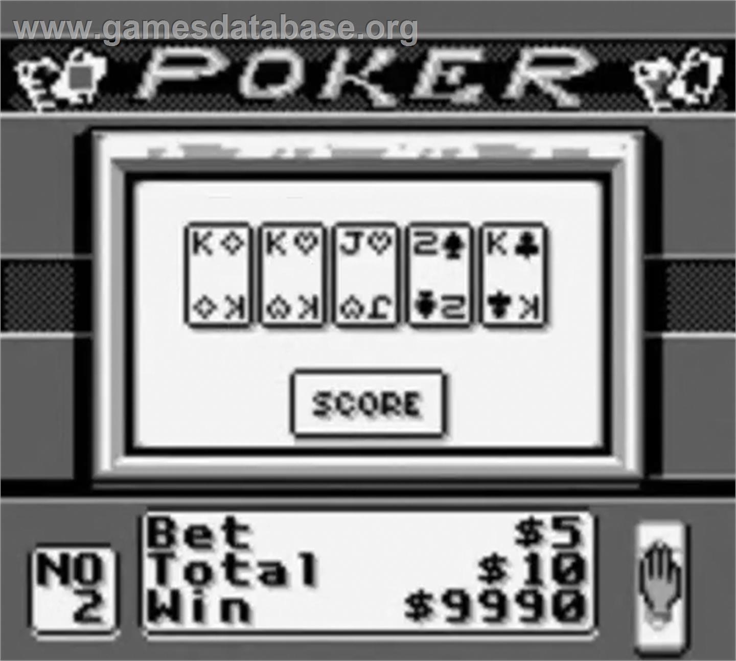 Casino FunPak - Nintendo Game Boy - Artwork - In Game