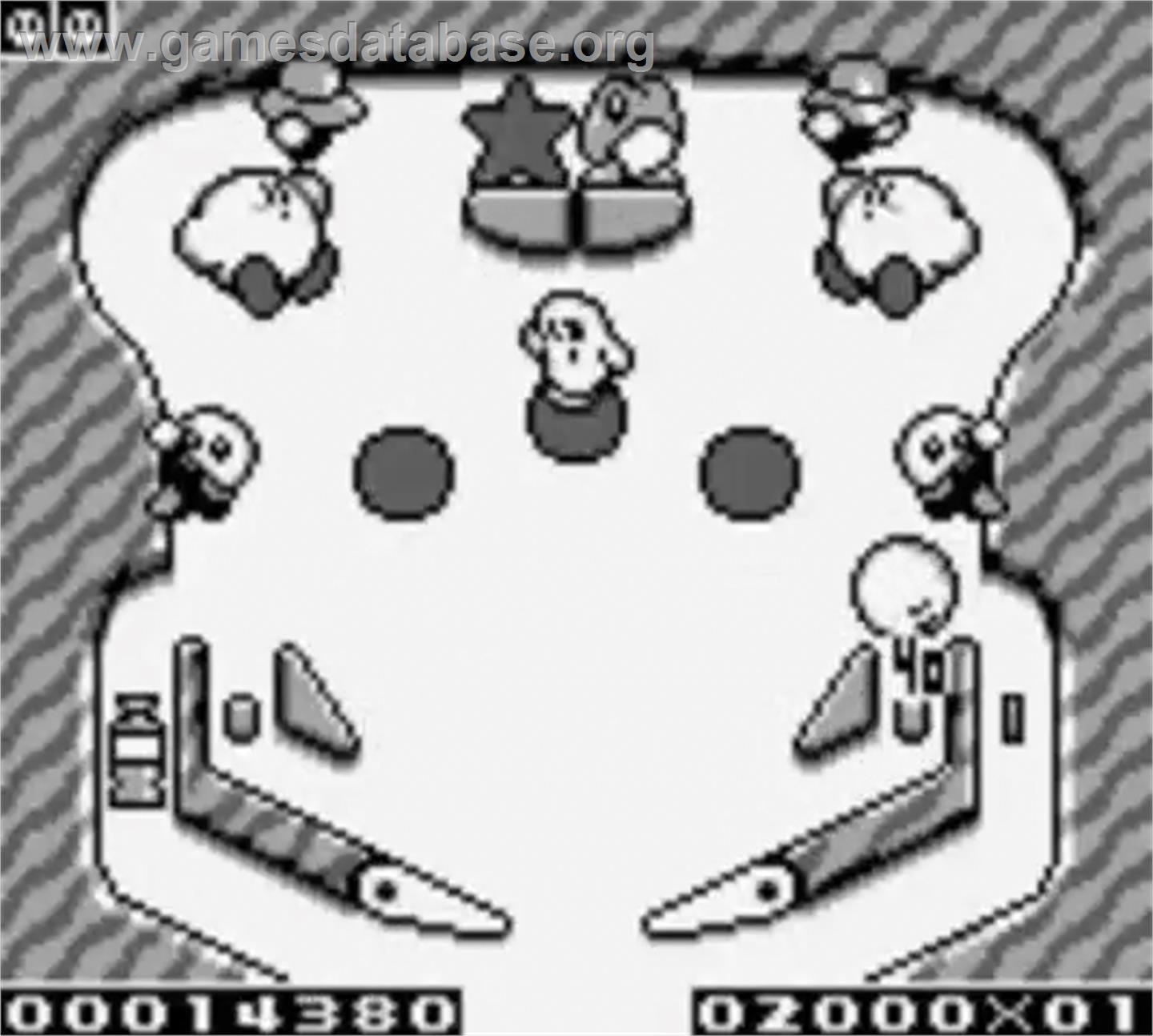 Kirby's Pinball Land - Nintendo Game Boy - Artwork - In Game