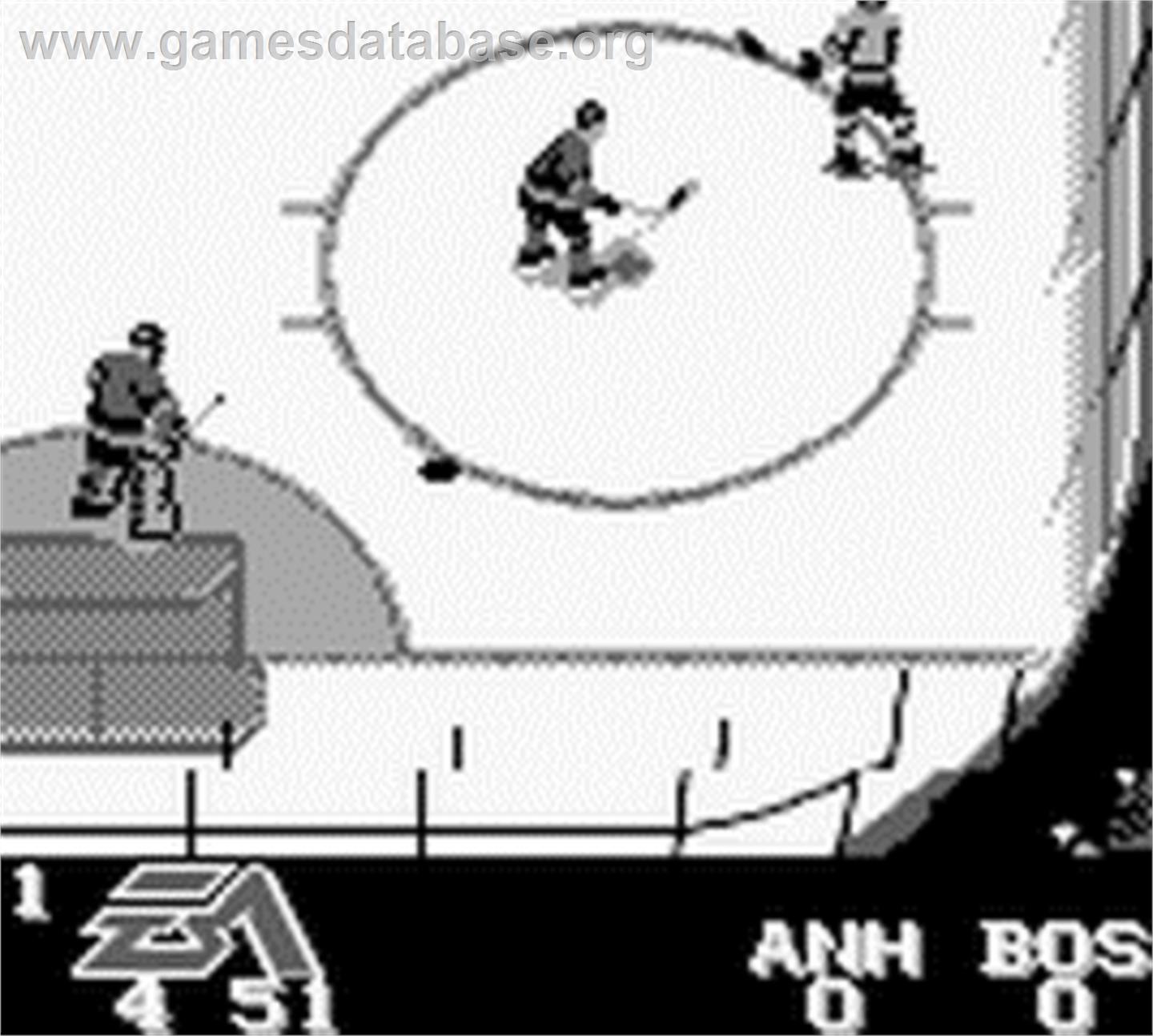 NHL Hockey '95 - Nintendo Game Boy - Artwork - In Game