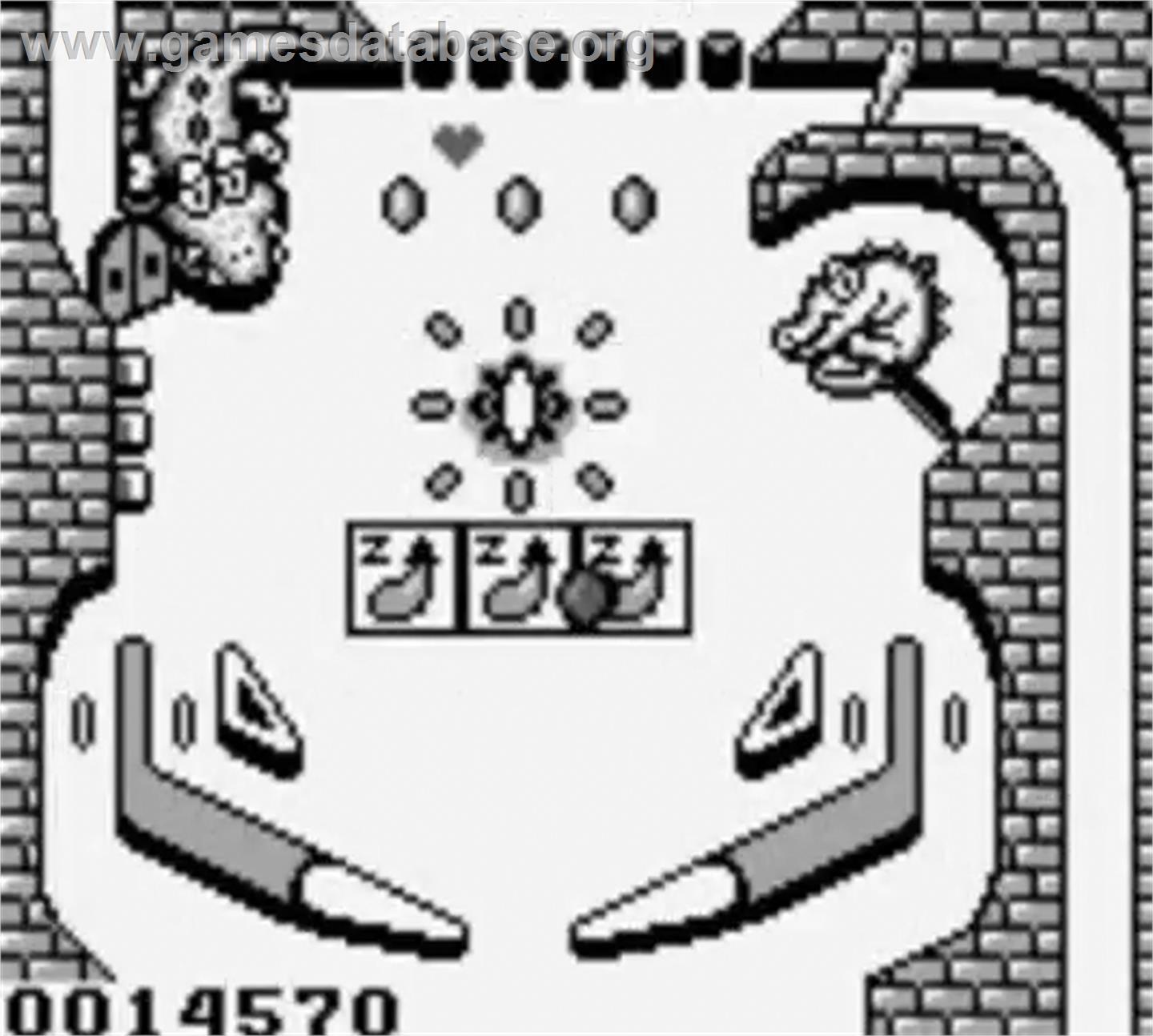 Pinball:  Revenge of the 'Gator - Nintendo Game Boy - Artwork - In Game
