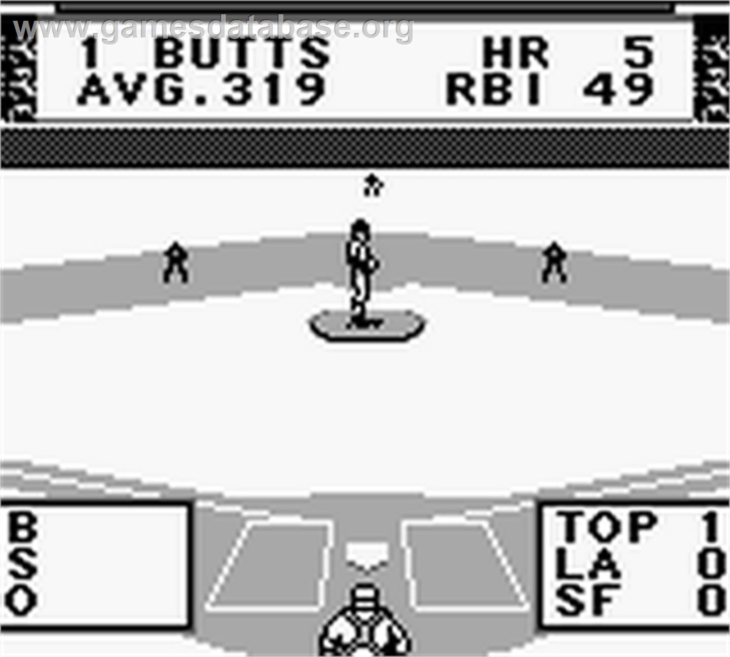 Roger Clemens MVP Baseball - Nintendo Game Boy - Artwork - In Game