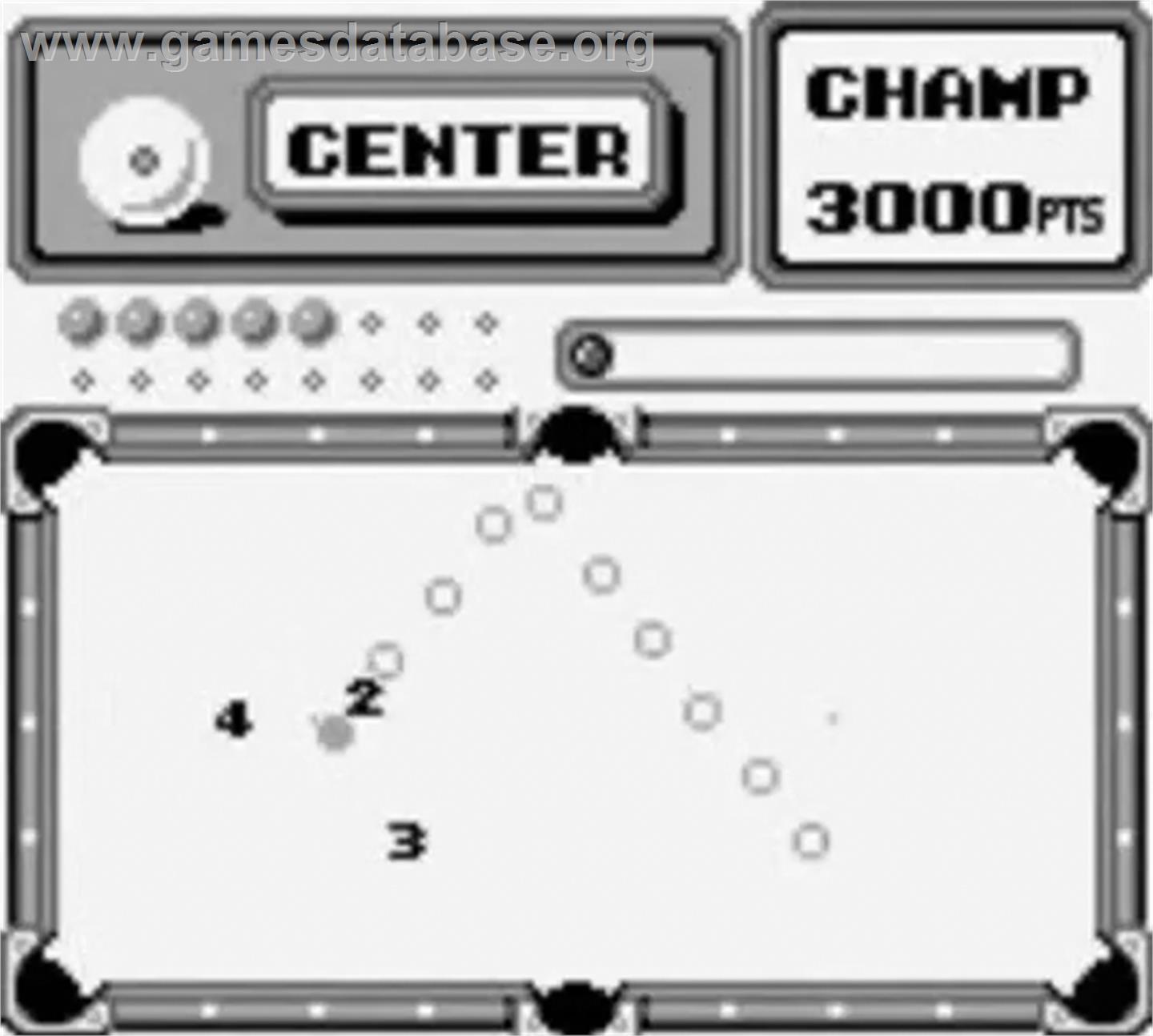 Side Pocket - Nintendo Game Boy - Artwork - In Game