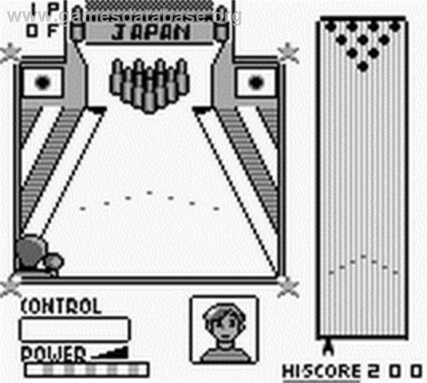 World Bowling - Nintendo Game Boy - Artwork - In Game