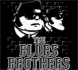 Title screen of Blues Brothers on the Nintendo Game Boy.