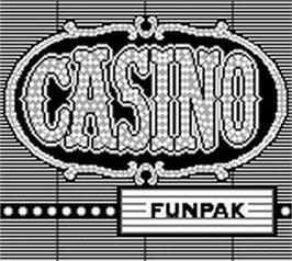 Title screen of Casino FunPak on the Nintendo Game Boy.