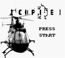 Title screen of Choplifter 2 on the Nintendo Game Boy.
