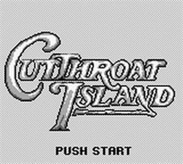 Title screen of Cutthroat Island on the Nintendo Game Boy.