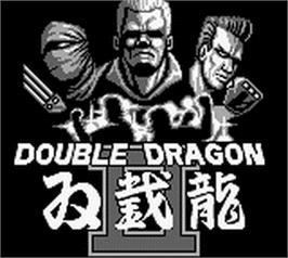 Title screen of Double Dragon II - The Revenge on the Nintendo Game Boy.