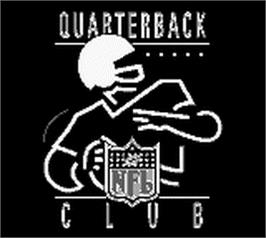 Title screen of NFL Quarterback Club on the Nintendo Game Boy.