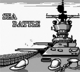 Title screen of Sea Battle on the Nintendo Game Boy.