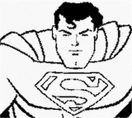 Title screen of Superman on the Nintendo Game Boy.