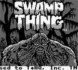 Title screen of Swamp Thing on the Nintendo Game Boy.