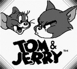 Title screen of Tom & Jerry: Frantic Antics on the Nintendo Game Boy.