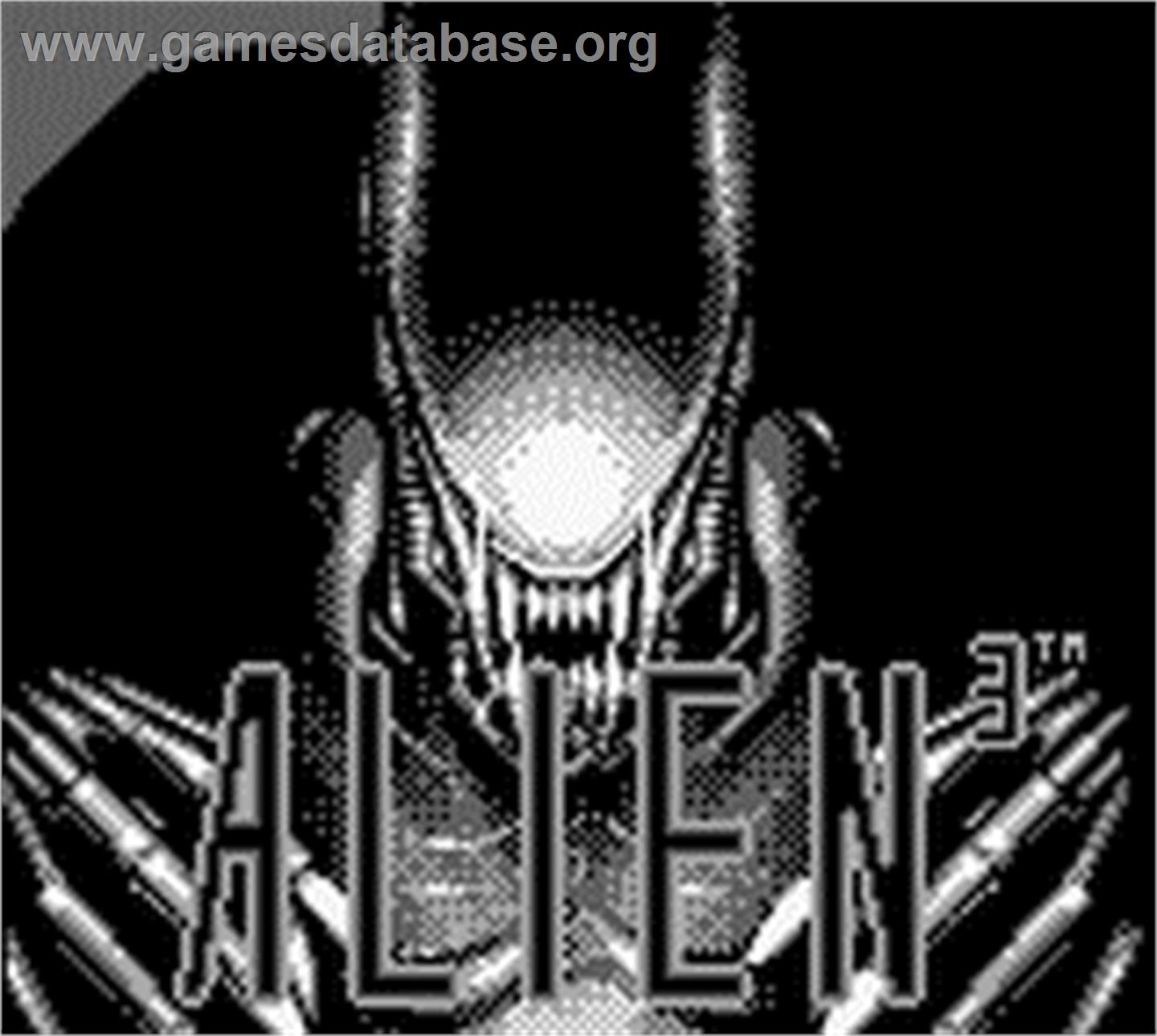 Alien³ - Nintendo Game Boy - Artwork - Title Screen