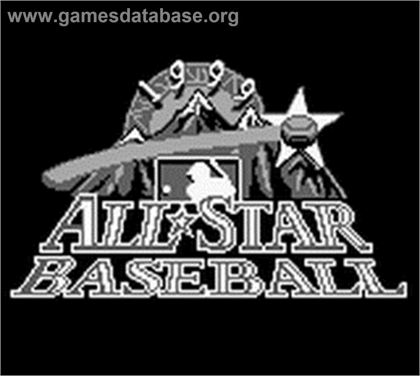 All-Star Baseball '99 - Nintendo Game Boy - Artwork - Title Screen