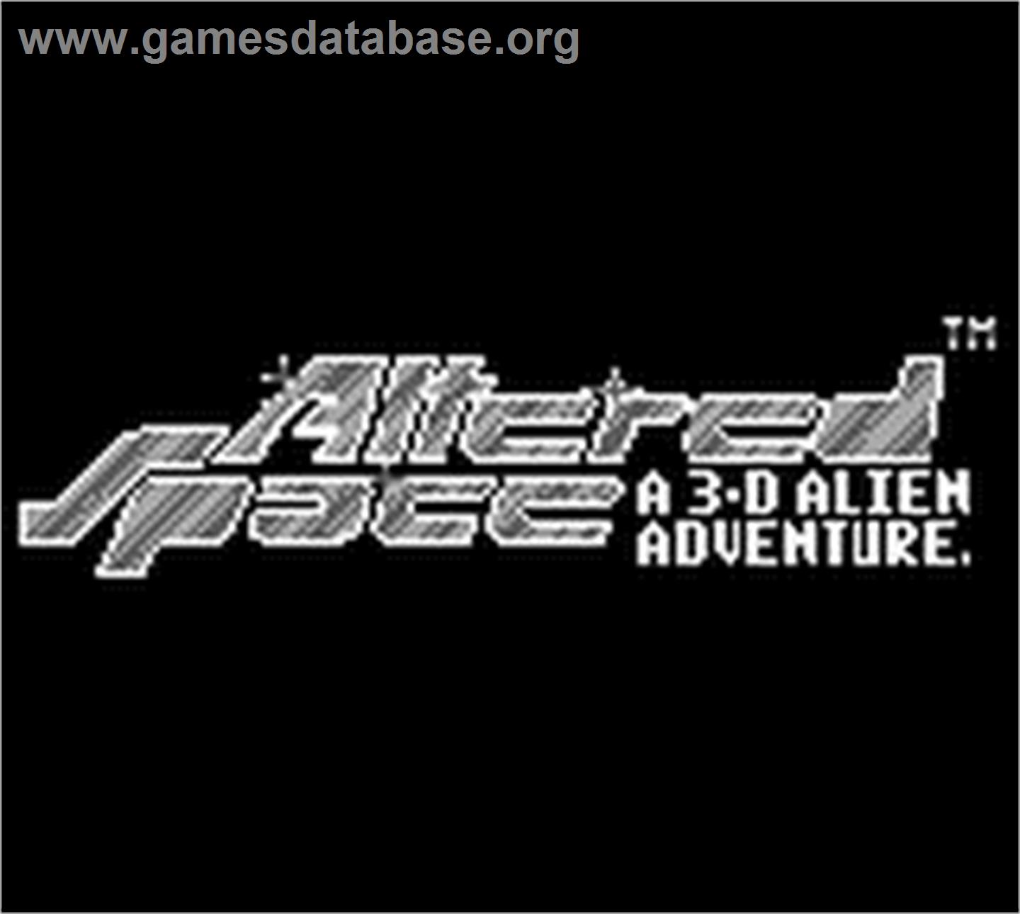 Altered Space: A 3-D Alien Adventure - Nintendo Game Boy - Artwork - Title Screen