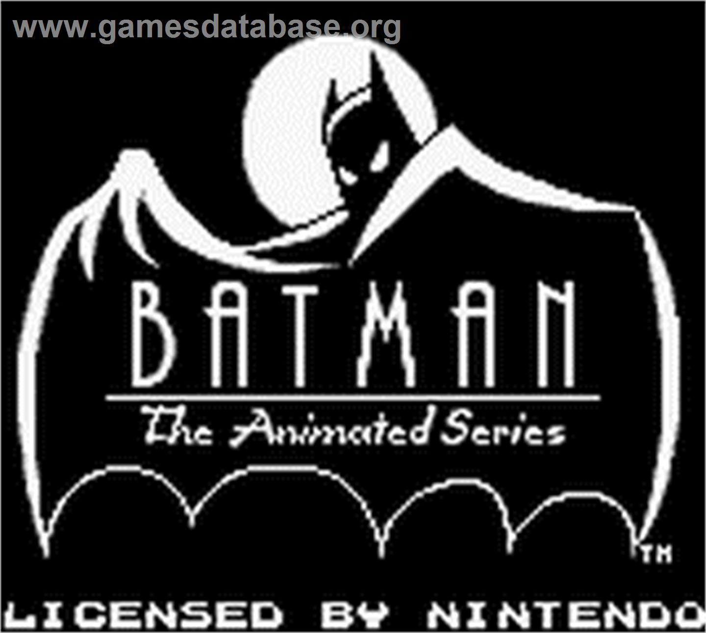 Batman: The Animated Series - Nintendo Game Boy - Artwork - Title Screen