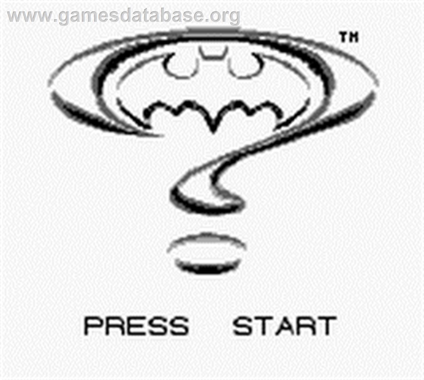 Batman Forever - Nintendo Game Boy - Artwork - Title Screen
