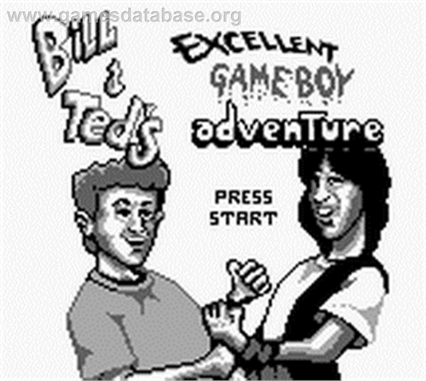 Bill & Ted's Excellent Game Boy Adventure - Nintendo Game Boy - Artwork - Title Screen