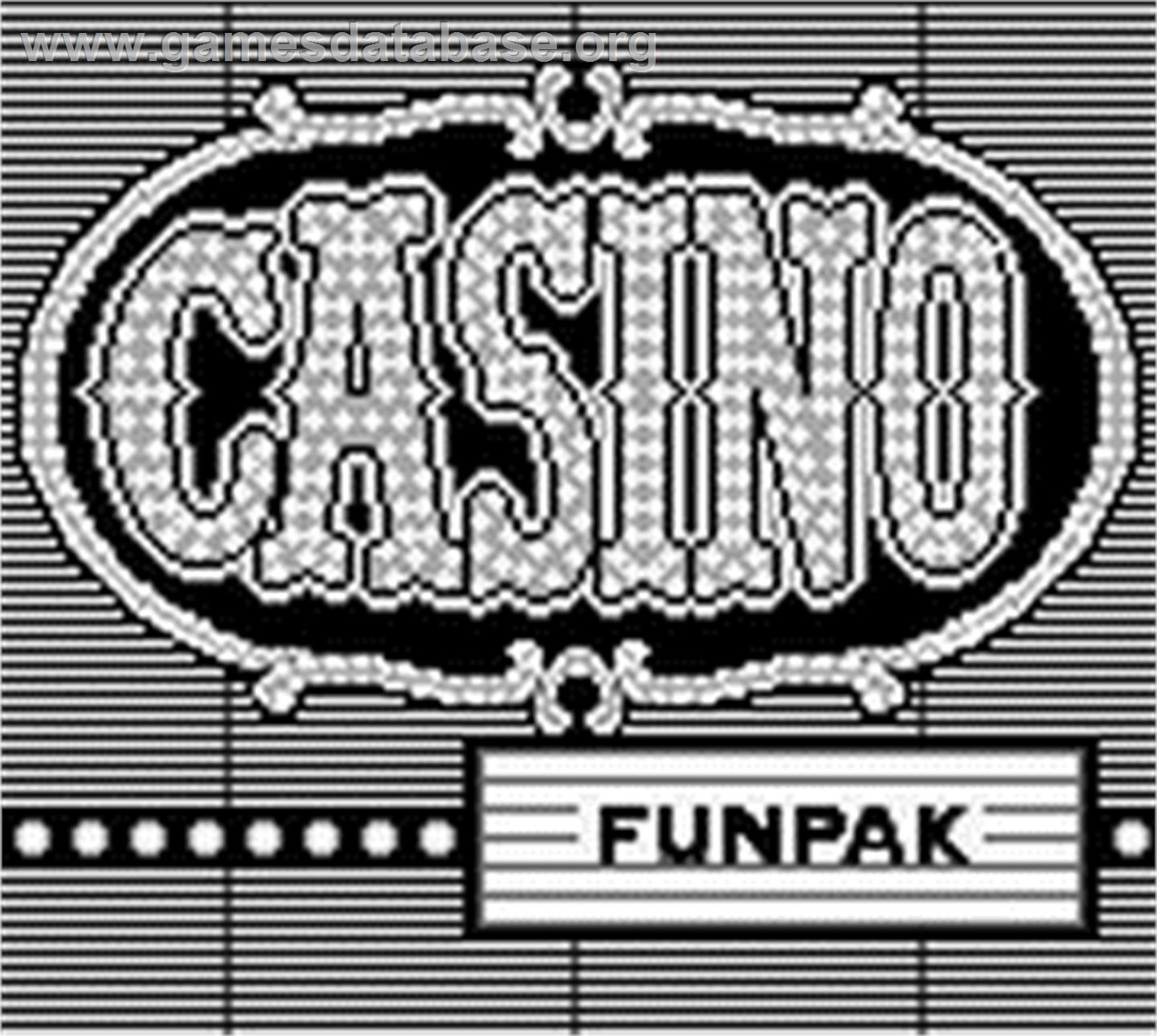 Casino FunPak - Nintendo Game Boy - Artwork - Title Screen