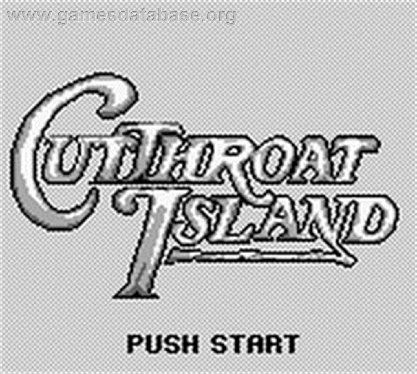Cutthroat Island - Nintendo Game Boy - Artwork - Title Screen