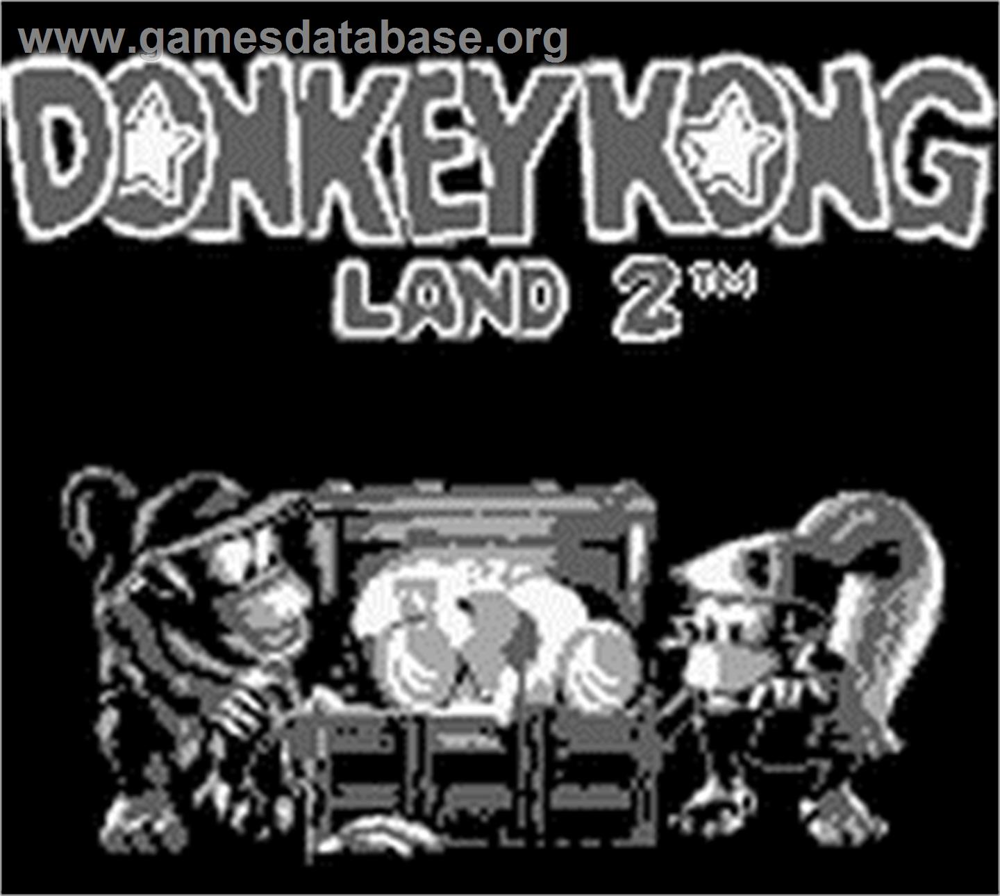 Donkey Kong Land 2: Diddy's Kong Quest - Nintendo Game Boy - Artwork - Title Screen