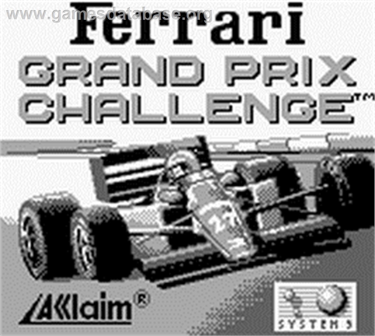 Ferrari - Grand Prix Challenge - Nintendo Game Boy - Artwork - Title Screen