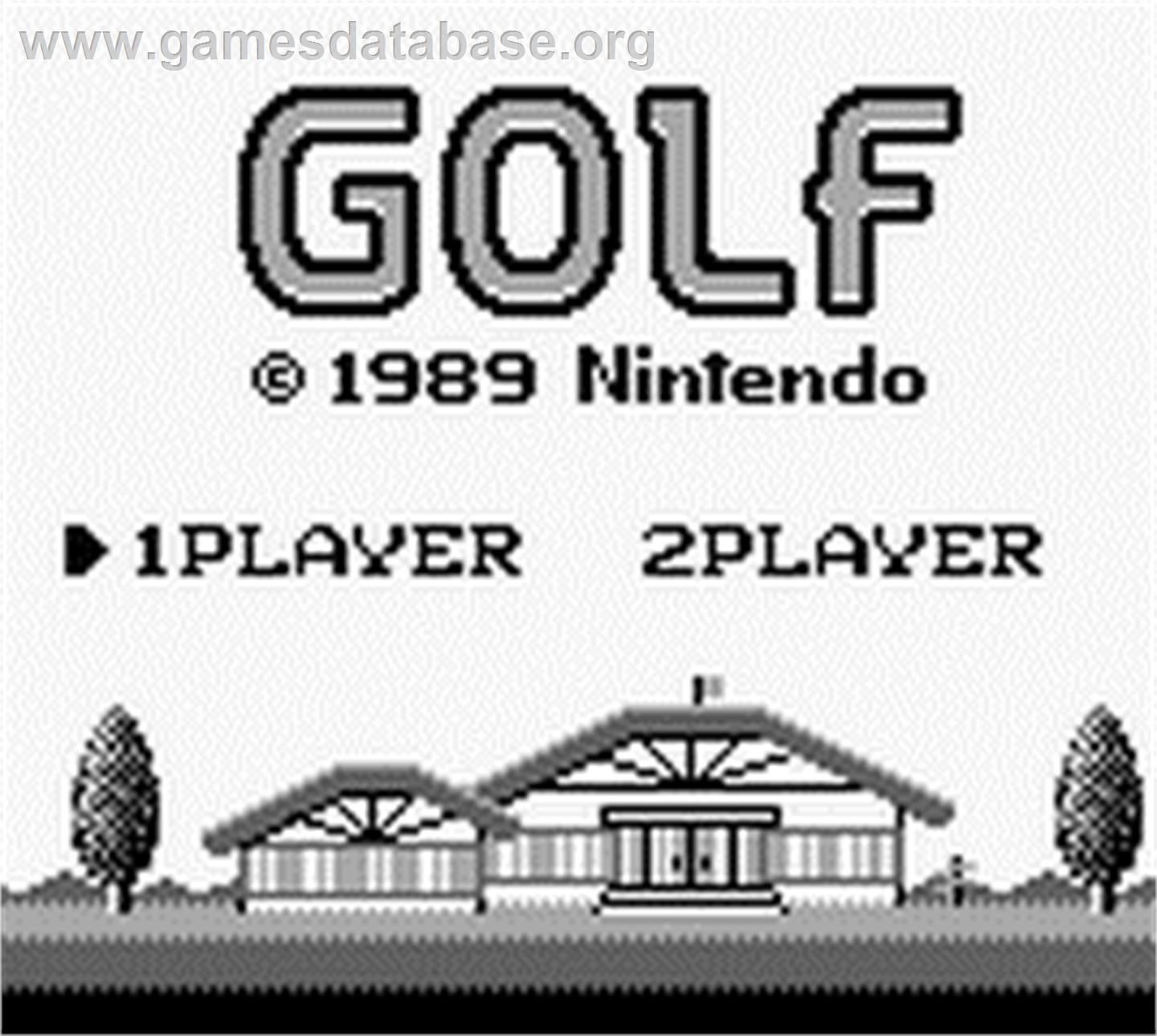 Golf - Nintendo Game Boy - Artwork - Title Screen