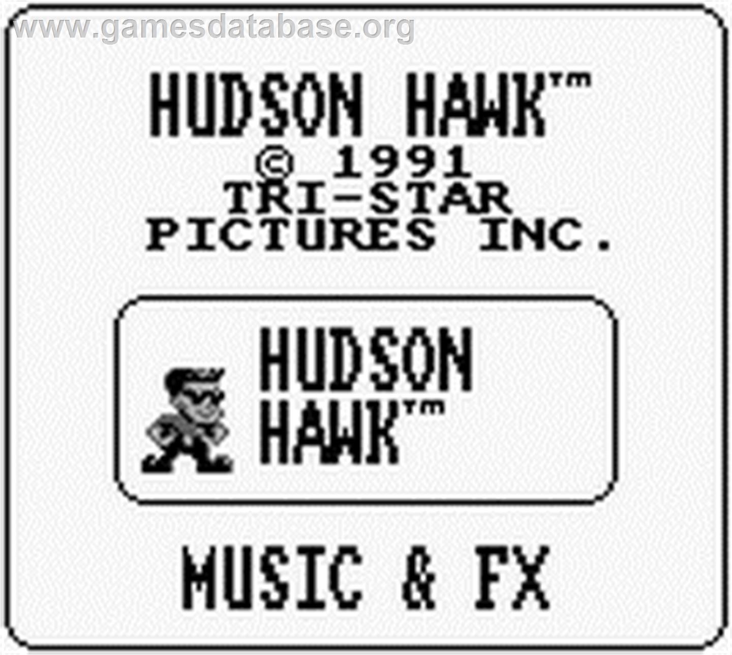 Hudson Hawk - Nintendo Game Boy - Artwork - Title Screen