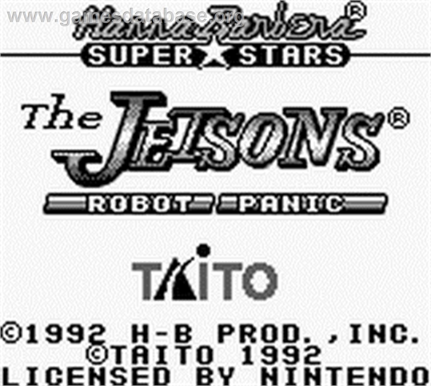Jetsons: Robot Panic - Nintendo Game Boy - Artwork - Title Screen