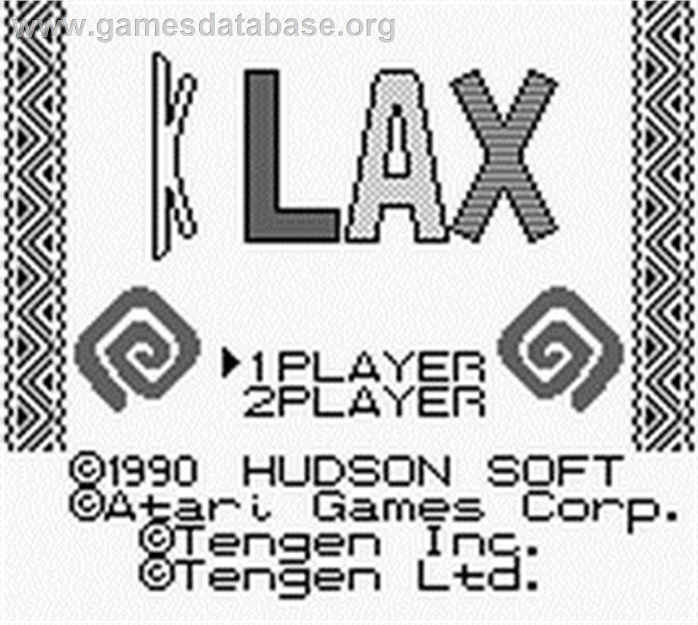 Klax - Nintendo Game Boy - Artwork - Title Screen