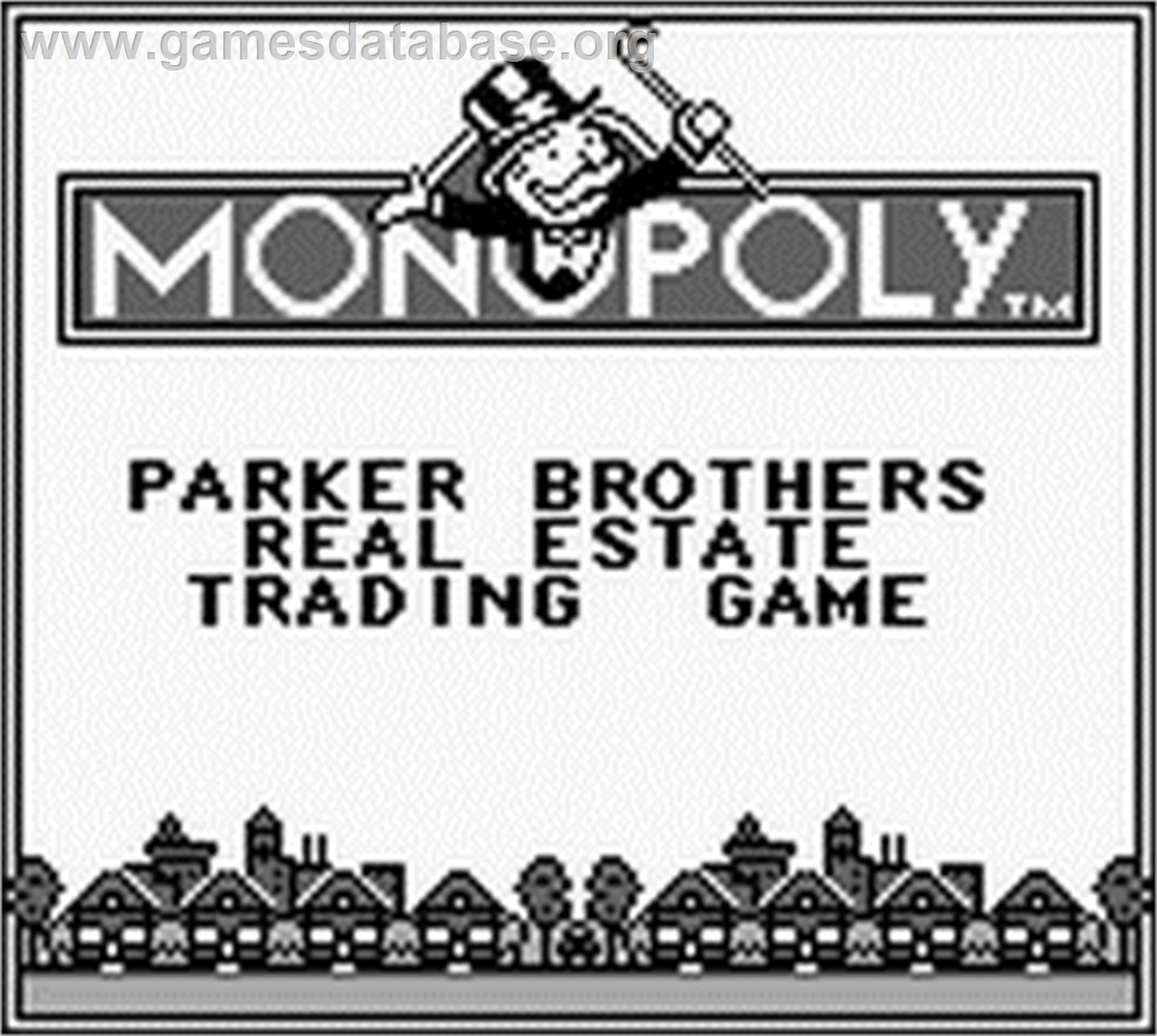 Monopoly - Nintendo Game Boy - Artwork - Title Screen