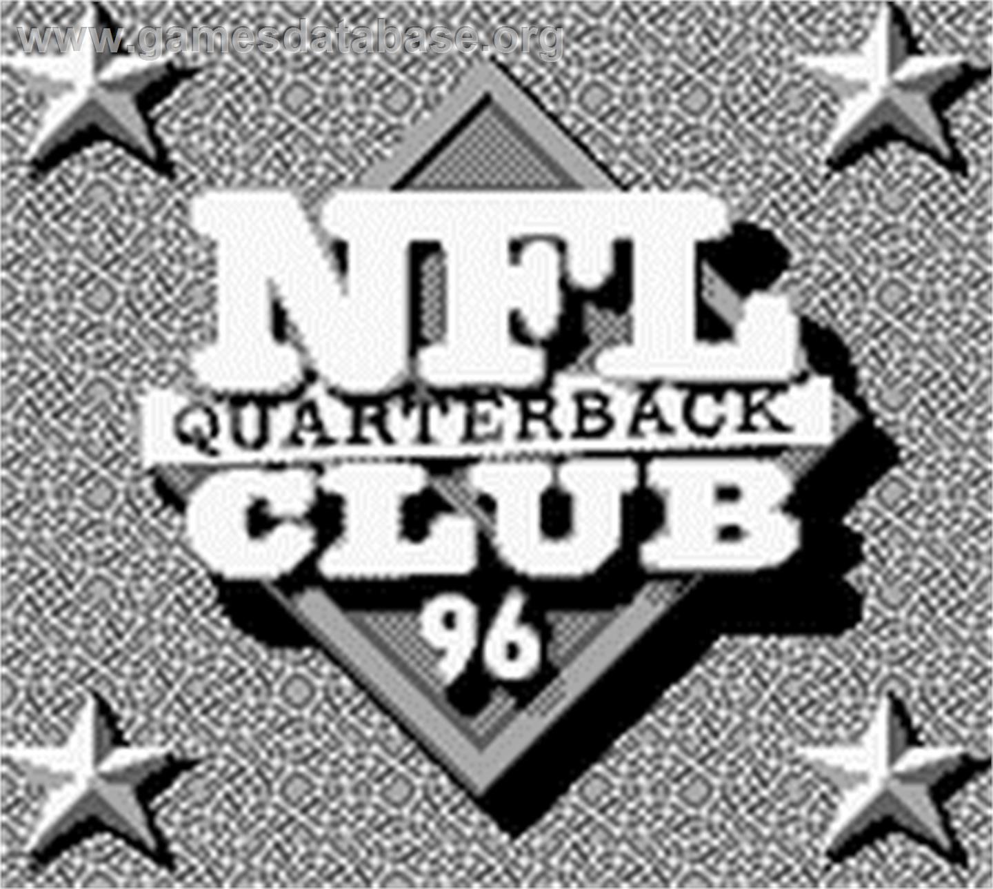 NFL Quarterback Club '96 - Nintendo Game Boy - Artwork - Title Screen